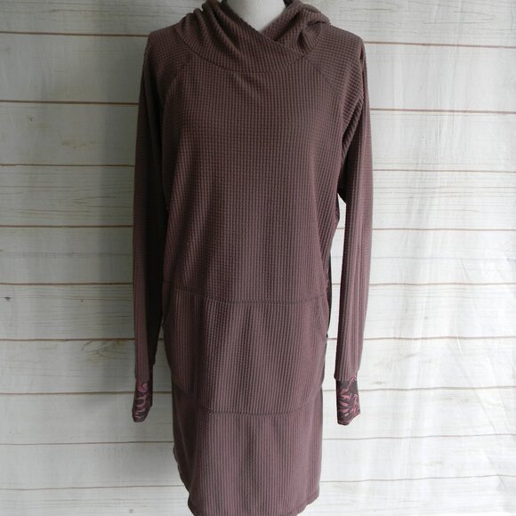 Youer Hooded Treasure Dress Fleece Waffle Knit Womens Long Hoodie XXL Outdoor - Picture 1 of 4